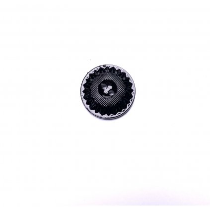 Knoflík ozdobný černý 25 mm