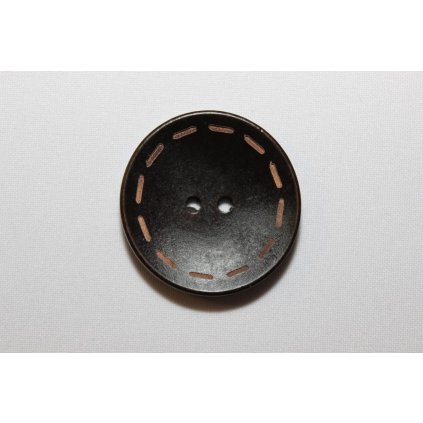 Knoflík tmavě hnědý