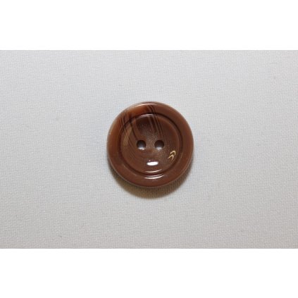 Knoflík hnědý