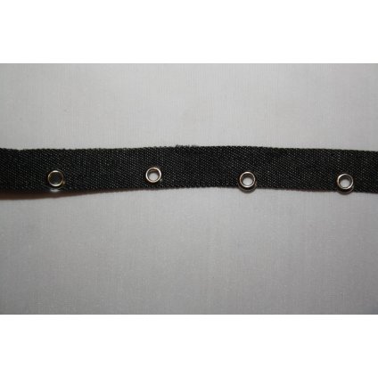 Prýmka šedá dírková