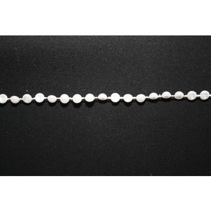 Prýmka perly bílé