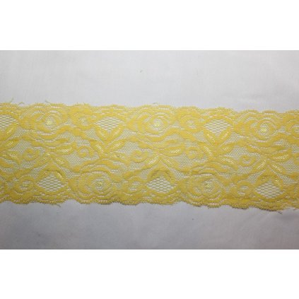 Krajka elastická žlutá