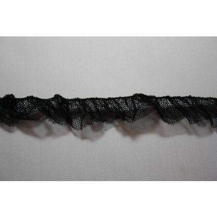 Krajka strečová (elastícká) černá