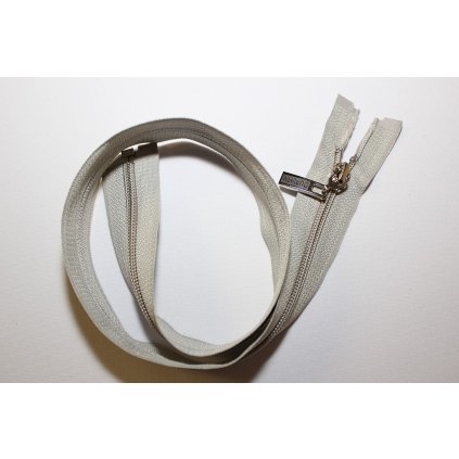 Zip spirálový 60cm světle šedý