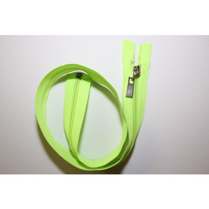 Zip spirálový 60cm světle zelený