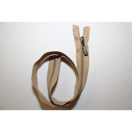 Zip spirálový 60cm béžový