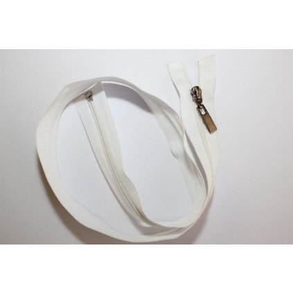 Zip spirálový 70cm bílý