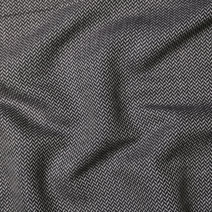 Kostýmovka černobílá se vzorem zig-zag