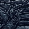 Samet tmavě modrý s mramorovým efektem