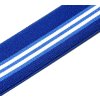 Pruženka 4 cm  královska modrá s bílými proužky