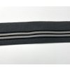 Pruženka 4 cm šedá s bílými proužky