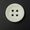 Knoflík 3,5 cm bílý, prošívací, čtyřdírkový