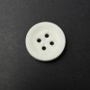 Knoflík 3,5 cm bílý, prošívací, čtyřdírkový