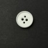 Knoflík 2,1 cm bílý, prošívací, čtyřdírkový