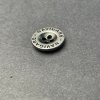 Knoflík stříbrný kovový čtyřdírkový 1,5 cm