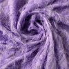 Efektní společenská chlupatá látka fialová