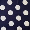 Viskózová šatovka modro-bílý puntík