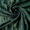 Tmavě zelený žakárový  šifon