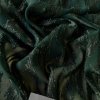 Tmavě zelený žakárový  šifon
