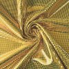 Lesklá zlatá plavkovina s čtvrečkovým vzorem