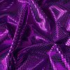 Lesklá fialová plavkovina s čtvrečkovým vzorem
