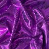 Lesklá fialová plavkovina s čtvrečkovým vzorem