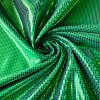 Lesklá zelená plavkovina s čtvrečkovým vzorem