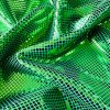 Lesklá zelená plavkovina s čtvrečkovým vzorem