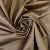 Matný bavlněný elastický saten měděno hnědý