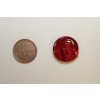 Knoflík ozdobný červený