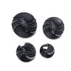 Knoflík ozdobný černý 21 mm