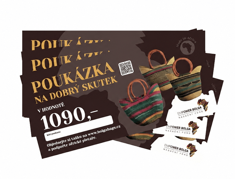 Gift certificate for handmade Bolga bags