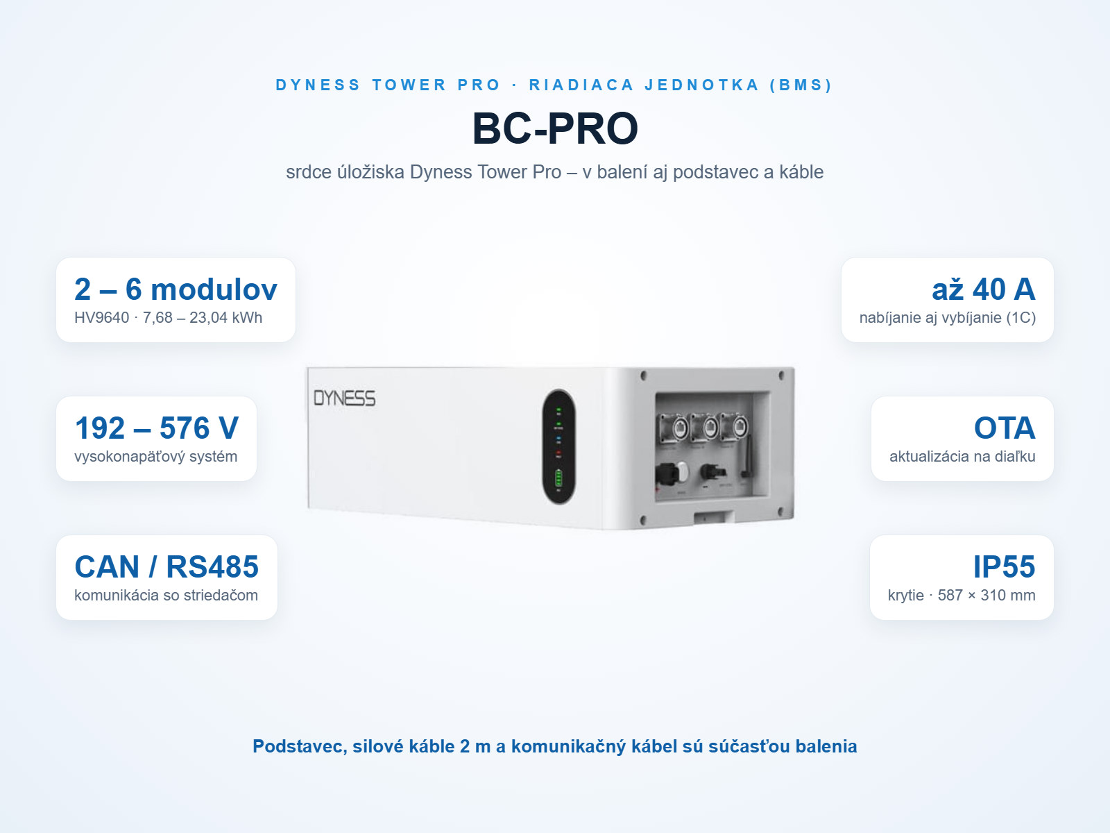 Riadiaca jednotka Dyness BC-PRO pre batériové úložisko Tower Pro