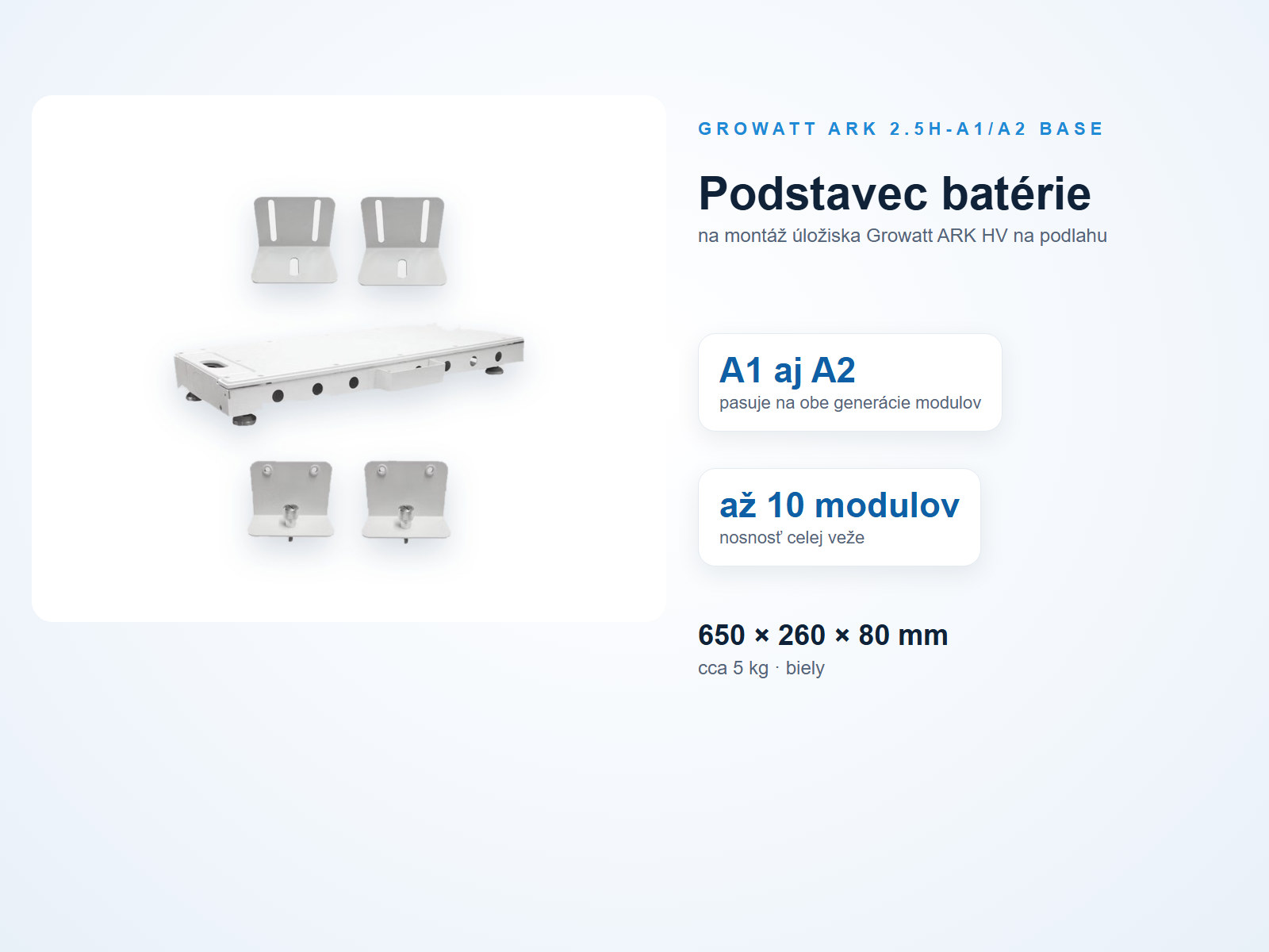 Podstavec Growatt ARK 2.5H-A1/A2 Base pod batériovým úložiskom ARK HV