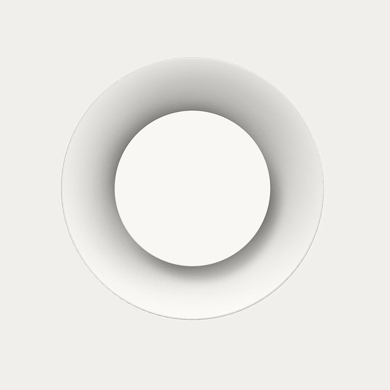 DucoVent Premium Trimless biely – pohľad na dizajnový disk