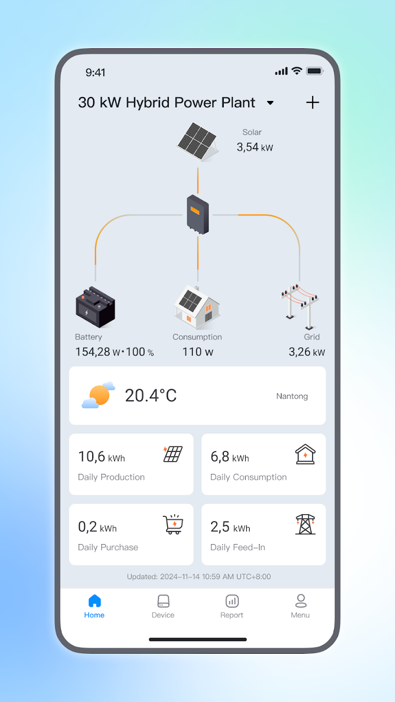 Deye Smart EV Charger – aplikácia