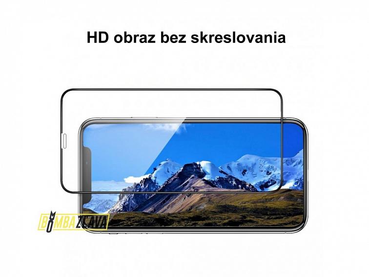 5D 9H Ochranné tvrzené sklo pro iPhone zahnuté okraje - cerné