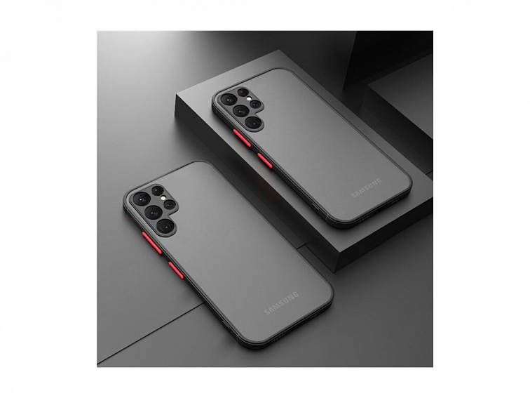 Kvalitní TPU obal matný pro Samsung - černý