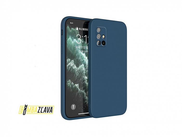 Liquid silikonový obal pro Samsung - tmavě modrý