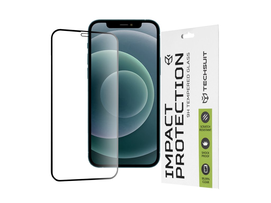 16822 techsuit 111d full cover celopolepene tvrdene sklo iphone 12 pro max cierna