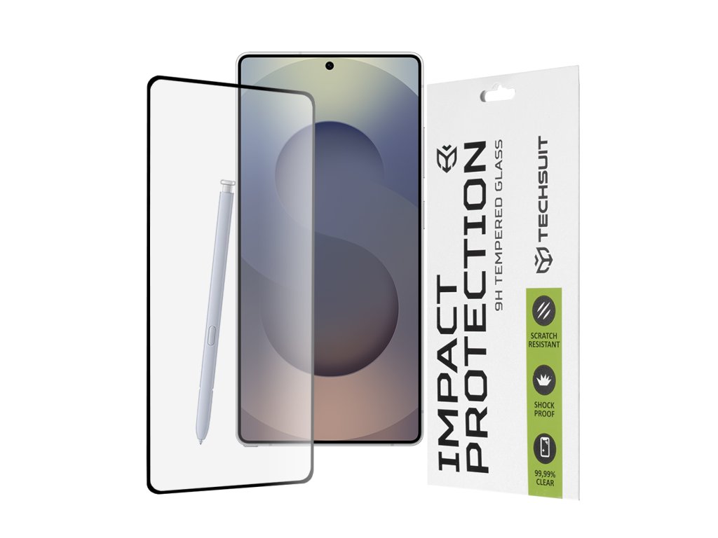 53187 techsuit 111d full cover full glue glass tvrdene sklo pre samsung galaxy s25 ultra cierne black