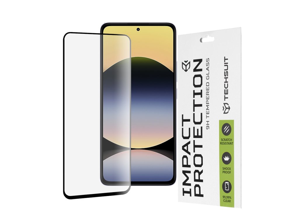53496 techsuit 111d full cover full glue glass tvrdene sklo pre xiaomi redmi note 14 4g redmi note 14 5g cierne black