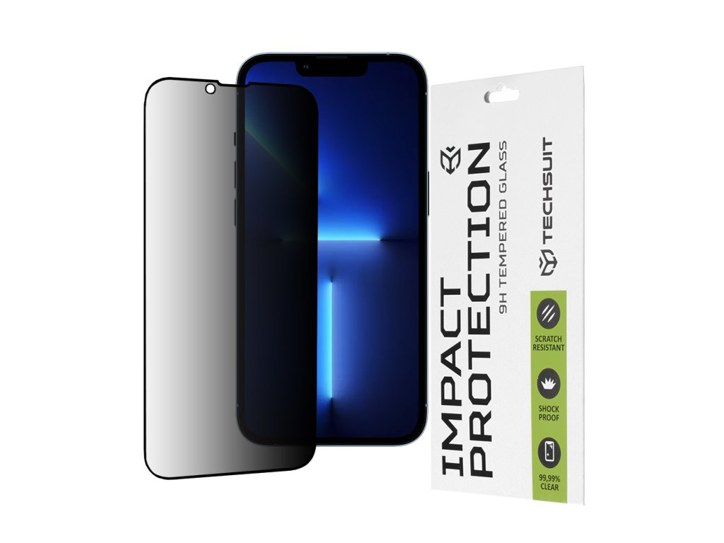 57618 techsuit tvrdene sklo 111d privacy full glue pre iphone 13 pro max iphone 14 plus cierne