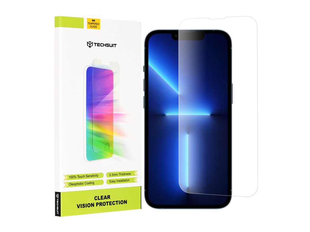 62055 techsuit clear vision glass ochranne sklo na iphone 13 pro max iphone 14 plus priehladne