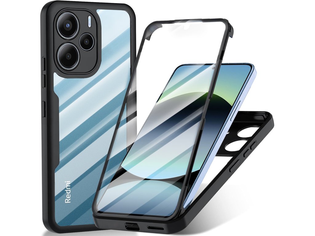 75279 2 techsuit colorverse 360 series screen protector 360 obal so sklom pre xiaomi redmi note 14 4g 164 84 x 78 15 x 8 16 mm cierne