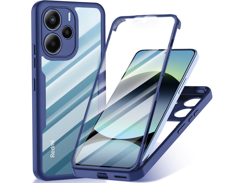 75285 2 techsuit colorverse 360 series screen protector 360 obal so sklom pre xiaomi redmi note 14 4g 164 84 x 78 15 x 8 16 mm modre