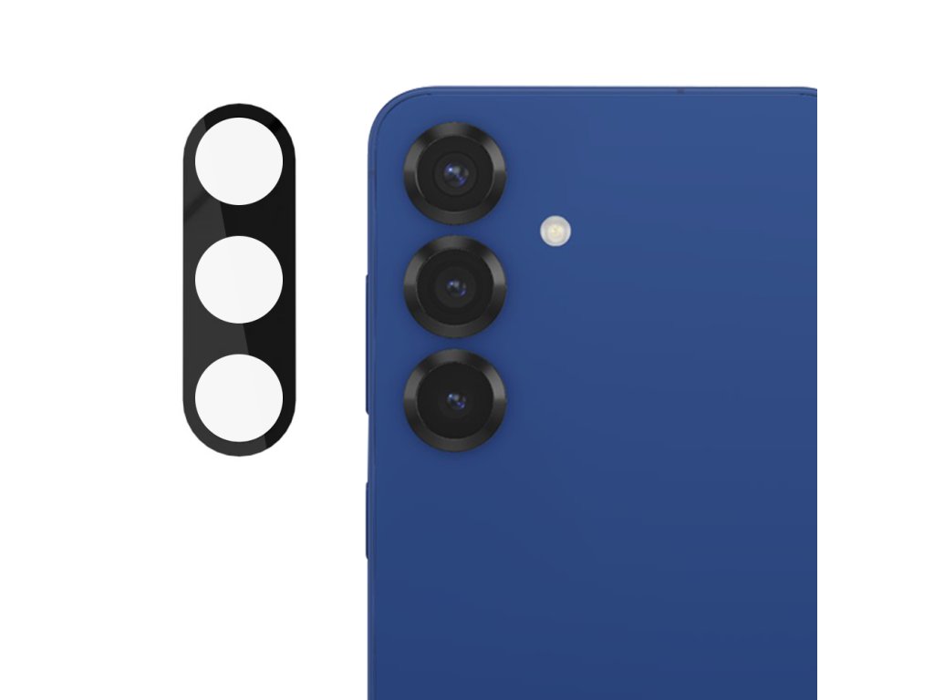 75600 techsuit full camera glass ochranne sklo fotoaparatu pre samsung galaxy s25 cierne