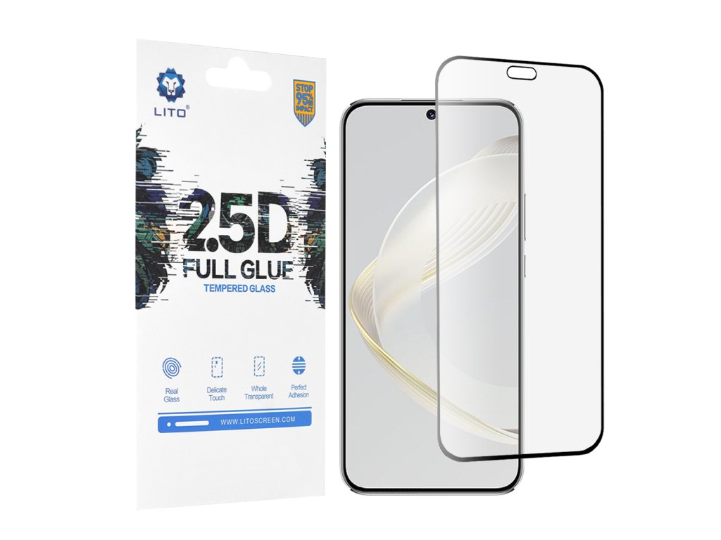 76368 lito 2 5d fullglue glass tvrdene sklo pre huawei nova 11 nova 12s cierne