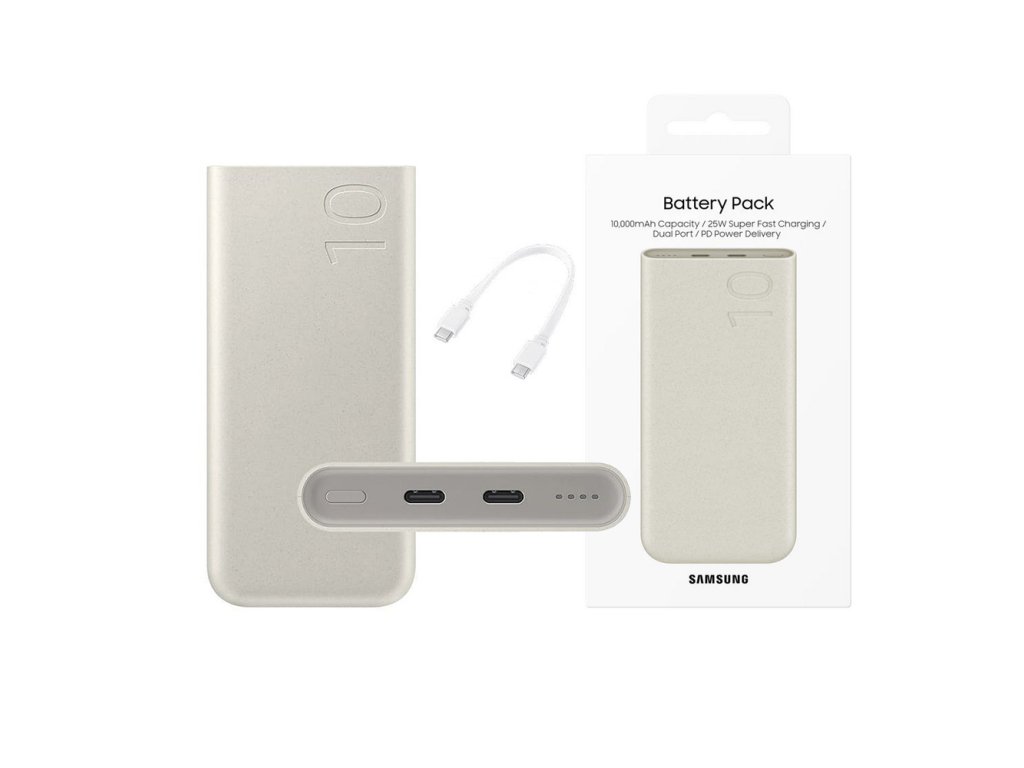 81528 samsung eb p3400xuegeu originalna powerbanka 2 usb c 25w super fast charging 10000mah siva blister