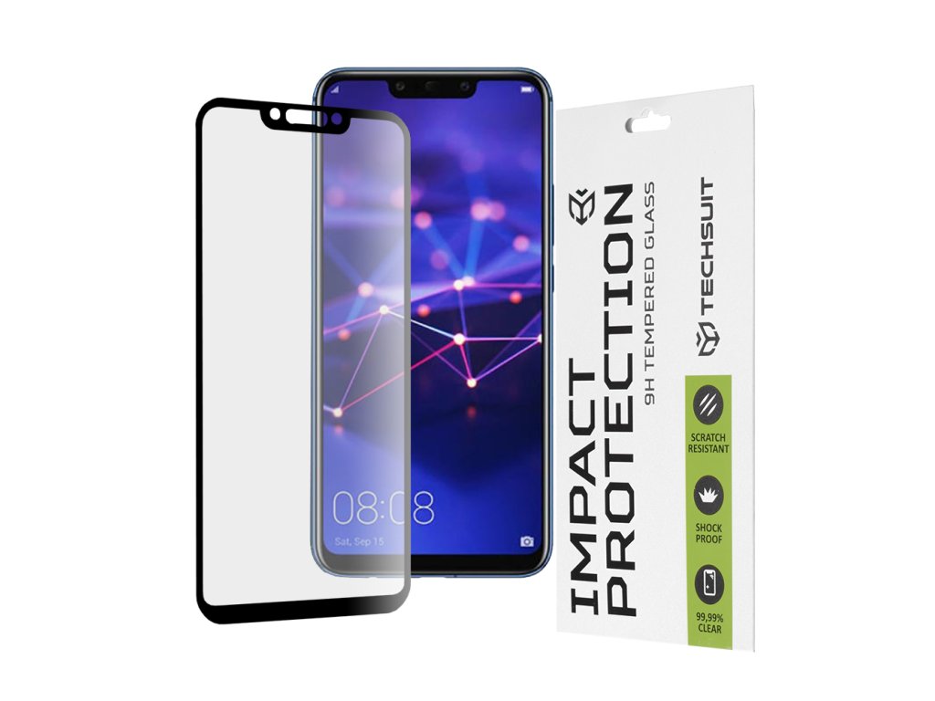 76224 techsuit 111d full cover full glue glass tvrdene sklo pre huawei mate 20 lite nova 3 nova 3i p smart plus cierne